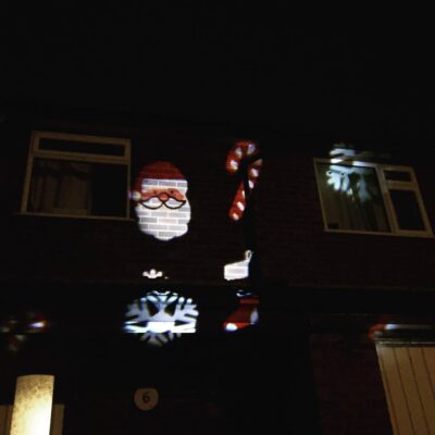 Get festive with a Christmas House Projector