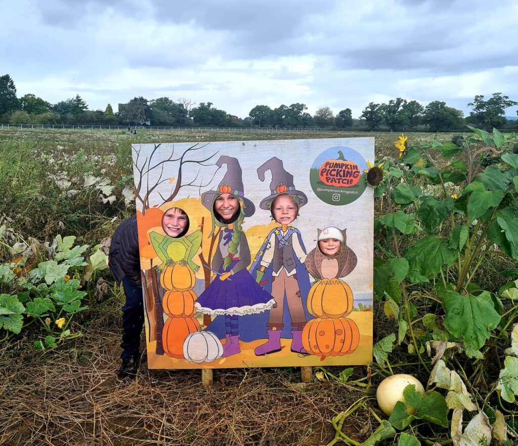 pumpkin picking at Bolesworth