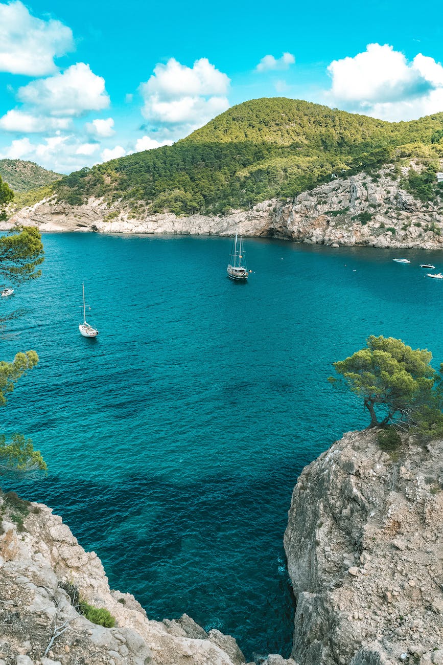 boats in the ocean