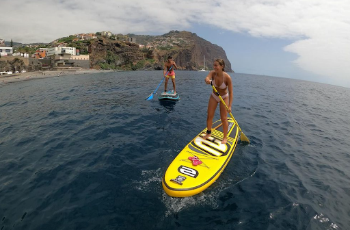 paddle boarding in Portugal